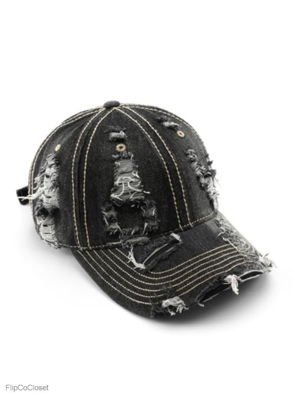 Washed Distressed Baseball Cap 100% Cotton Unstructured Adjustable